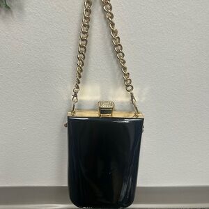 Elegant Black and Gold Chain Bag